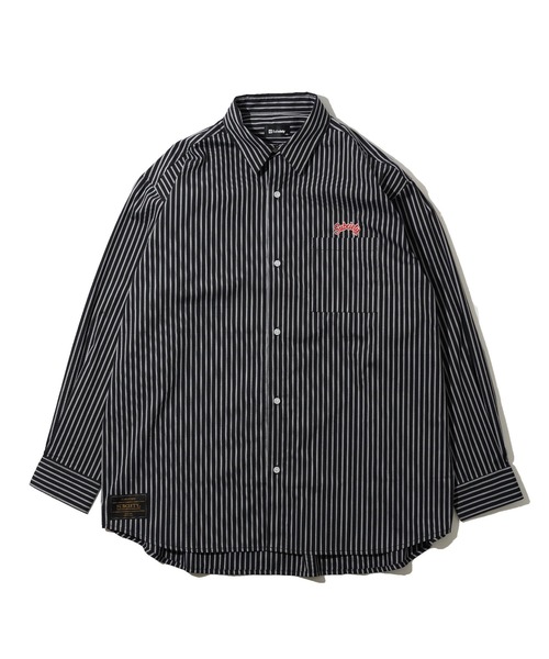 Subciety（サブサエティ）の「LOOSE SILHOUETTE STRIPE SHIRT（シャツ/ブラウス・メンズ・ホワイト/ブラック/ブルー/ホワイト×ブルー/ブルー系その他2/ホワイト系その他2/ブラック系その他/ホワイト系その他3・SMALL/MEDIUM/LARGE/X-LARGE）」の10枚目の写真