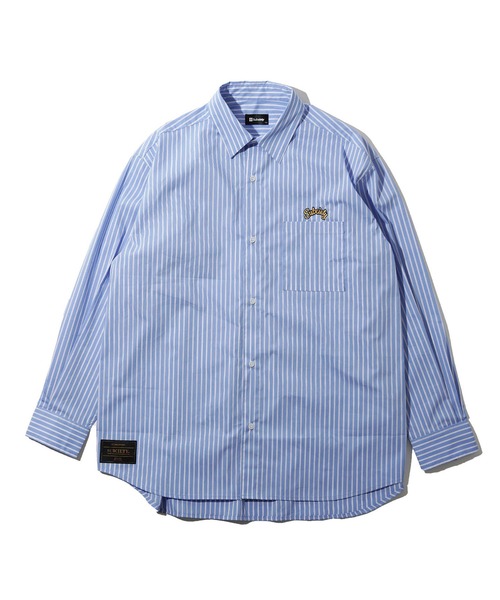 Subciety（サブサエティ）の「LOOSE SILHOUETTE STRIPE SHIRT（シャツ/ブラウス・メンズ・ホワイト/ブラック/ブルー/ホワイト×ブルー/ブルー系その他2/ホワイト系その他2/ブラック系その他/ホワイト系その他3・SMALL/MEDIUM/LARGE/X-LARGE）」の11枚目の写真