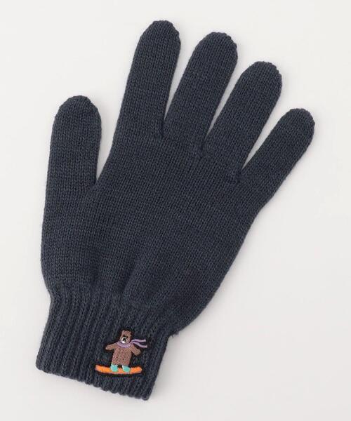 coen（コーエン）の「ワンポイント刺繍ウィンターベア手袋（手袋・メンズ・ベージュ/ブラック/ネイビー・FREE）」の6枚目の写真