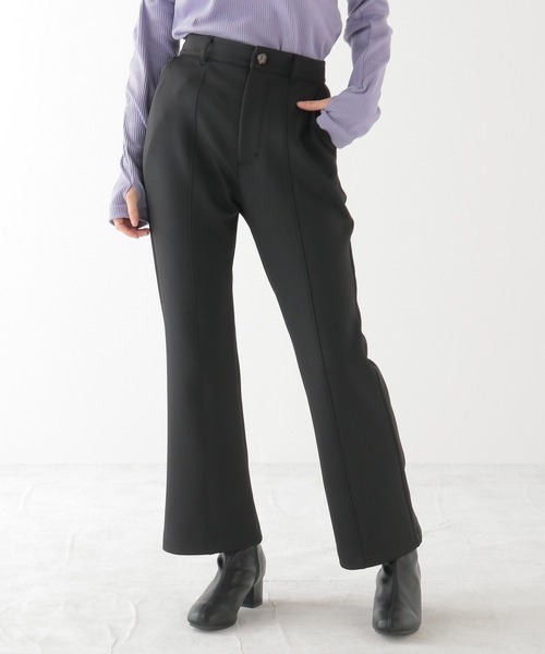 Honeys（ハニーズ）の「フレアパンツ（股下６４ｃｍ）（その他パンツ・レディース・ブラック/アイボリー/グレイッシュベージュ/グリーン・SS/S/M/L/LL）」の9枚目の写真