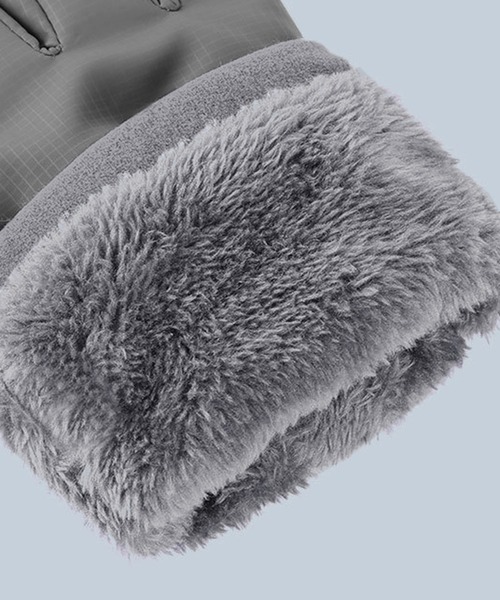 DAY CLOSET（デイ クローゼット）の「メンズ 裏起毛ゴム入りコードストッパー撥水加工手袋（手袋・メンズ・ブラック/グレー/ネイビー・ONE SIZE）」の6枚目の写真