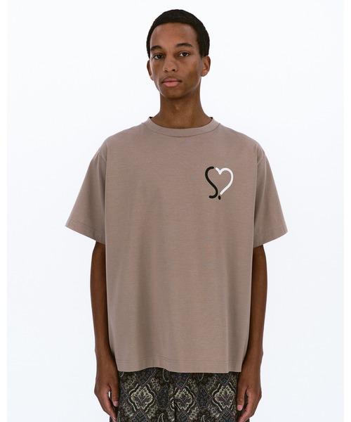 SOPHNET. ソフネット Tシャツ・カットソー L 3328225E0005 SOPHNET.(ソフネット)の「HEART WIDE TEE(Tシャツ/カットソー