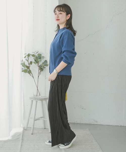 ITEMS URBANRESEARCH(アイテムズ アーバンリサーチ)の「セルフカットイージーパンツ(その他パンツ・レディース・ブラック/ライトベージュ/ブラウン・FREE)」の7枚目の写真