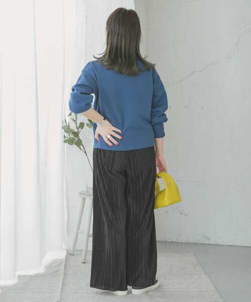 ITEMS URBANRESEARCH(アイテムズ アーバンリサーチ)の「セルフカットイージーパンツ(その他パンツ・レディース・ブラック/ライトベージュ/ブラウン・FREE)」の8枚目の写真