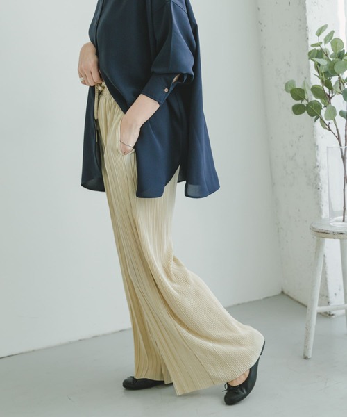 ITEMS URBANRESEARCH(アイテムズ アーバンリサーチ)の「セルフカットイージーパンツ(その他パンツ・レディース・ブラック/ライトベージュ/ブラウン・FREE)」の9枚目の写真