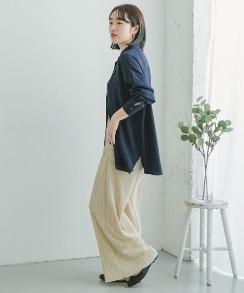 ITEMS URBANRESEARCH(アイテムズ アーバンリサーチ)の「セルフカットイージーパンツ(その他パンツ・レディース・ブラック/ライトベージュ/ブラウン・FREE)」の12枚目の写真