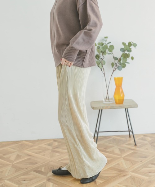 ITEMS URBANRESEARCH(アイテムズ アーバンリサーチ)の「セルフカットイージーパンツ(その他パンツ・レディース・ブラック/ライトベージュ/ブラウン・FREE)」の15枚目の写真