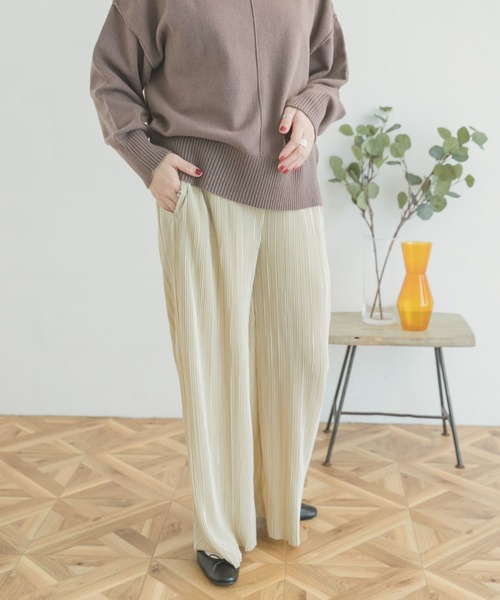 ITEMS URBANRESEARCH(アイテムズ アーバンリサーチ)の「セルフカットイージーパンツ(その他パンツ・レディース・ブラック/ライトベージュ/ブラウン・FREE)」の17枚目の写真