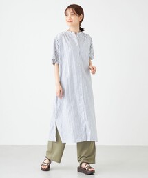 フレンチスリーブガウンワンピース