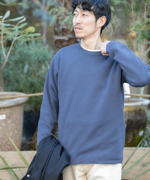 ITEMS URBANRESEARCH（アイテムズ アーバンリサーチ）の「ミラノリブ 多機能ニット アンサンブル(セットアイテム)（ニット/セーター・メンズ・グレー/ベージュ/ブルー・MEDIUM/LARGE）」の4枚目の写真