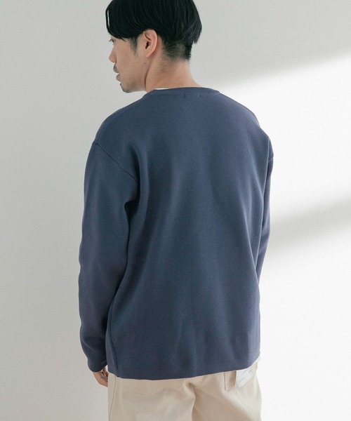 ITEMS URBANRESEARCH（アイテムズ アーバンリサーチ）の「ミラノリブ 多機能ニット アンサンブル(セットアイテム)（ニット/セーター・メンズ・グレー/ベージュ/ブルー・MEDIUM/LARGE）」の9枚目の写真