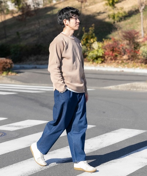 ITEMS URBANRESEARCH（アイテムズ アーバンリサーチ）の「ミラノリブ 多機能ニット アンサンブル(セットアイテム)（ニット/セーター・メンズ・グレー/ベージュ/ブルー・MEDIUM/LARGE）」の17枚目の写真