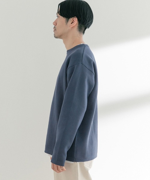 ITEMS URBANRESEARCH（アイテムズ アーバンリサーチ）の「ミラノリブ 多機能ニット アンサンブル(セットアイテム)（ニット/セーター・メンズ・グレー/ベージュ/ブルー・MEDIUM/LARGE）」の19枚目の写真