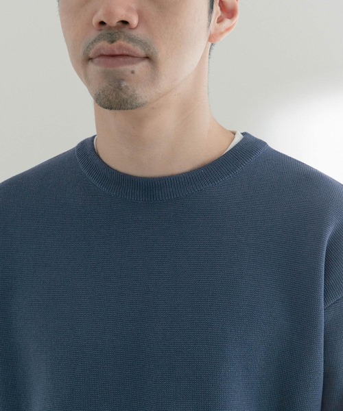 ITEMS URBANRESEARCH（アイテムズ アーバンリサーチ）の「ミラノリブ 多機能ニット アンサンブル(セットアイテム)（ニット/セーター・メンズ・グレー/ベージュ/ブルー・MEDIUM/LARGE）」の21枚目の写真