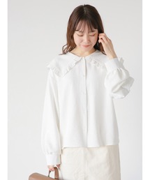 フリルセーラー襟ブラウス
