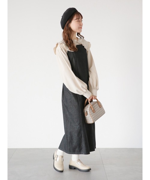 ehka sopo(エヘカソポ)の「フリルセーラー襟ブラウス(シャツ/ブラウス・レディース・オフホワイト/ブラック/ベージュ・フリ-)」の22枚目の写真