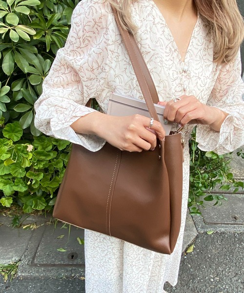 EPICKS（エピックス）の「2WAYフェイクレザーショルダーバッグ トート