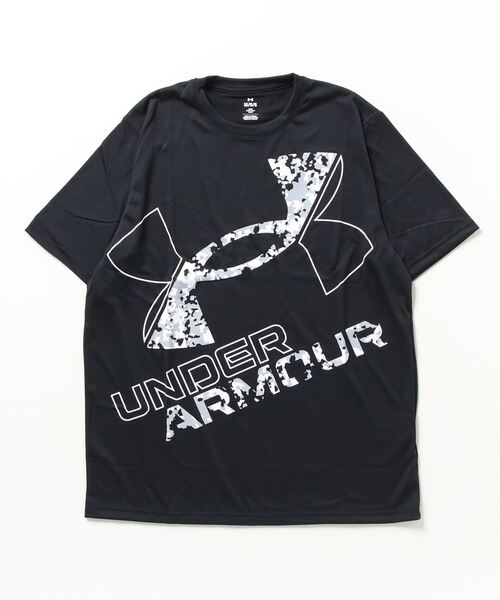 UNDER ARMOUR(アンダーアーマー)の「UAテック ショートスリーブTシャツ 〈エクストララージロゴ〉(トレーニング/メンズ)(Tシャツ/カットソー・メンズ・ネイビー/ホワイト/ブラック×ホワイト/ブラック×レッド・M/XXL/L/XL/S/3XL)」の2枚目の写真