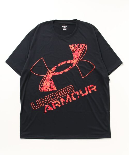 UNDER ARMOUR(アンダーアーマー)の「UAテック ショートスリーブTシャツ 〈エクストララージロゴ〉(トレーニング/メンズ)(Tシャツ/カットソー・メンズ・ネイビー/ホワイト/ブラック×ホワイト/ブラック×レッド・M/XXL/L/XL/S/3XL)」の3枚目の写真