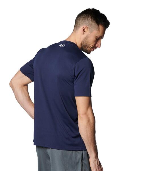 UNDER ARMOUR(アンダーアーマー)の「UAテック ショートスリーブTシャツ 〈エクストララージロゴ〉(トレーニング/メンズ)(Tシャツ/カットソー・メンズ・ネイビー/ホワイト/ブラック×ホワイト/ブラック×レッド・M/XXL/L/XL/S/3XL)」の8枚目の写真