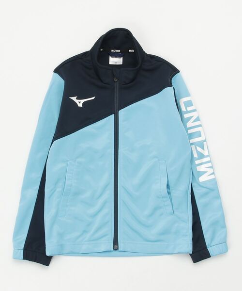 MIZUNO（ミズノ　）の「ミズノ  JRウォームアップジャケット_（ジャージ・キッズ・ブルー/ブルー系・160cm/120cm/130cm/140cm/150cm）」の2枚目の写真
