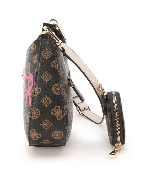 GOLDS♡チェーン付き♡ファー♡レッグカバー♡ZIP♡総レース♡黒×ピンク Guess（ゲス）の「GUESS X BRANDALISED(R) WITH GRAFFITI BY BANKSY