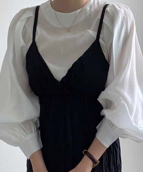 Girly Doll（ガーリードール）の「ブラウス（シャツ/ブラウス・レディース・ブラック/ホワイト/グレー・L/S/M）」の5枚目の写真