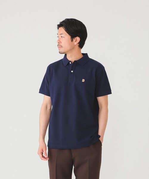 BEAMS（ビームス）の「BEAMS / ワンポイント ストレッチ ポロシャツ（ポロシャツ・メンズ・ホワイト/ネイビー/トップグレー・XL/L/M/S）」の5枚目の写真