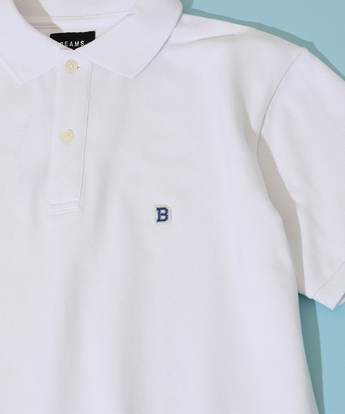 BEAMS（ビームス）の「BEAMS / ワンポイント ストレッチ ポロシャツ（ポロシャツ・メンズ・ホワイト/ネイビー/トップグレー・XL/L/M/S）」の2枚目の写真