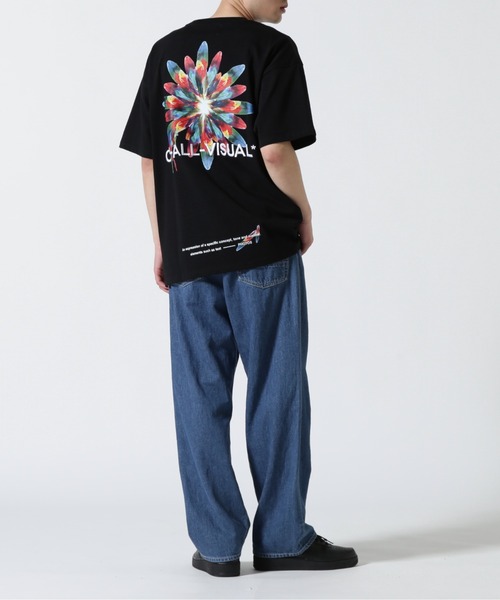 A4A（エーフォーエー）の「A4A/エーフォーエー/PEACOK FLOWERショートスリーブTシャツ（Tシャツ/カットソー・メンズ・ホワイト/ブラック・F）」の7枚目の写真
