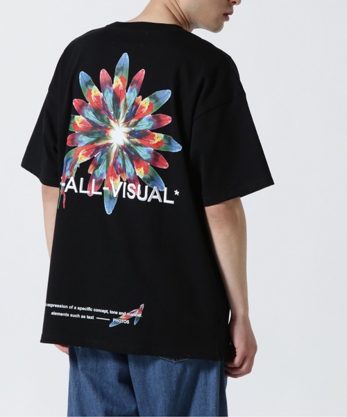 A4A（エーフォーエー）の「A4A/エーフォーエー/PEACOK FLOWERショートスリーブTシャツ（Tシャツ/カットソー・メンズ・ホワイト/ブラック・F）」の9枚目の写真