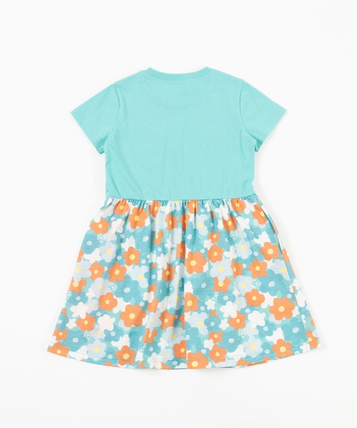 KP(ケーピー)の「花柄プリント切り替え半袖ワンピース(100~130cm)(ワンピース・キッズ・ピンク/エメラルド・110cm/120cm/130cm/100cm)」の12枚目の写真