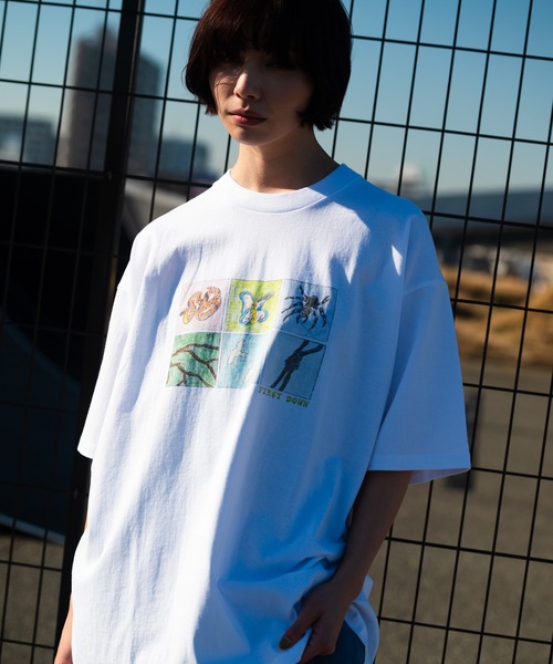 FIRST DOWN（ファーストダウン）の「コットン ジャージー 半袖 Ｔシャツ by lee qura（Tシャツ/カットソー・メンズ・ブラウン/グレー/ブラック/ホワイト・M/L/XL）」の2枚目の写真