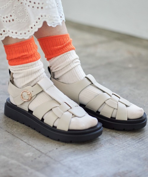 LEPSIM（レプシィム）の「カラー2トーンソックス　189687（ソックス/靴下・レディース・ピンク/グリーン/イエロー/オレンジ・ONE SIZE）」の4枚目の写真