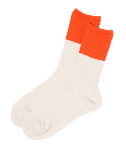 LEPSIM（レプシィム）の「カラー2トーンソックス　189687（ソックス/靴下・レディース・ピンク/グリーン/イエロー/オレンジ・ONE SIZE）」の9枚目の写真