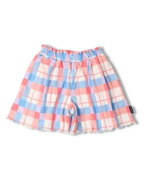 チェック柄キュロットパンツ（その他パンツ）｜moujonjon（ムージョン  