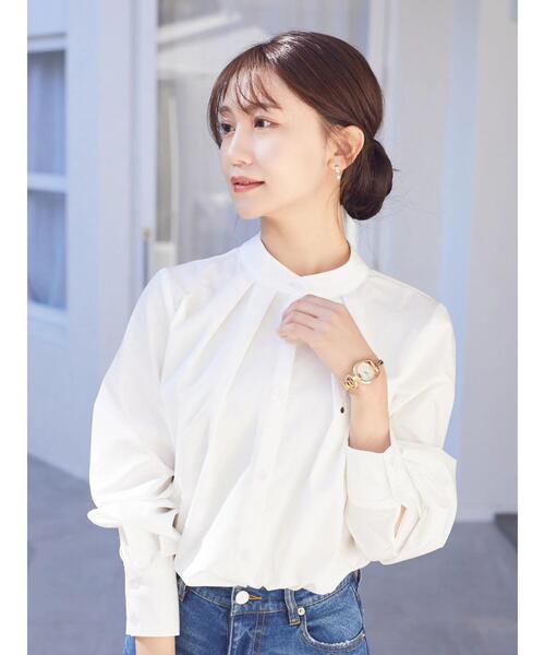 SHE Tokyo Hanna タック シャツ ブラウス 白 2025年最新】シー
