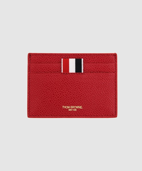THOM BROWNE（トムブラウン）の「SINGLE CARDHOLDER W/ EMBROIDERED ANCHOR IN PEBBLE GRAIN LEATHER（カードケース・レディース・その他・ONE SIZE）」の2枚目の写真