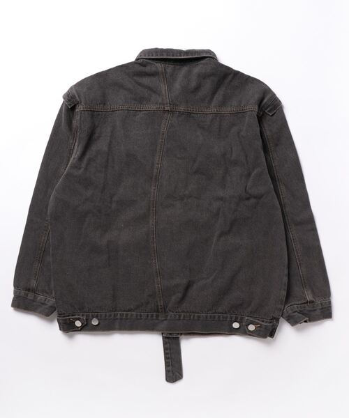 INTERPLAY（インタープレイ）の「【INTERPLAY "SELECT"】デザインダメージデニムジャケット（デニムジャケット・メンズ・ブラック・FREE）」の3枚目の写真