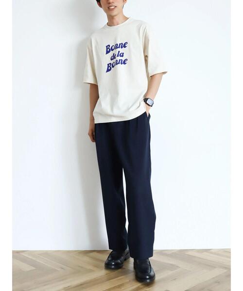 CRAFT STANDARD BOUTIQUE(クラフトスタンダードブティック)の「BONNE TEE(Tシャツ/カットソー・レディース・チャコールグレー/オフホワイト/アイボリー・M/L/XL)」の13枚目の写真