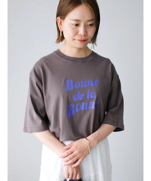 CRAFT STANDARD BOUTIQUE(クラフトスタンダードブティック)の「BONNE TEE(Tシャツ/カットソー・レディース・チャコールグレー/オフホワイト/アイボリー・M/L/XL)」の16枚目の写真