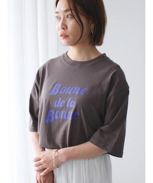 CRAFT STANDARD BOUTIQUE(クラフトスタンダードブティック)の「BONNE TEE(Tシャツ/カットソー・レディース・チャコールグレー/オフホワイト/アイボリー・M/L/XL)」の17枚目の写真