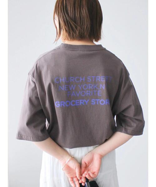 CRAFT STANDARD BOUTIQUE(クラフトスタンダードブティック)の「BONNE TEE(Tシャツ/カットソー・レディース・チャコールグレー/オフホワイト/アイボリー・M/L/XL)」の18枚目の写真