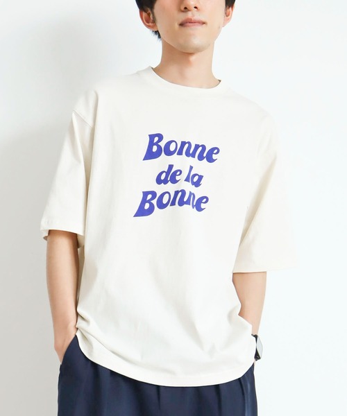 CRAFT STANDARD BOUTIQUE(クラフトスタンダードブティック)の「BONNE TEE(Tシャツ/カットソー・レディース・チャコールグレー/オフホワイト/アイボリー・M/L/XL)」の2枚目の写真