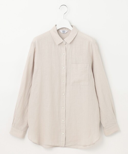 J.PRESS Ladies(J.プレス レディス)の「【洗える】リネン シャツ(シャツ/ブラウス・レディース・ダルブルー系/パープル系1/ライトグレー系/ネイビー系1/ホワイト系/ネイビー系・XS)」の14枚目の写真