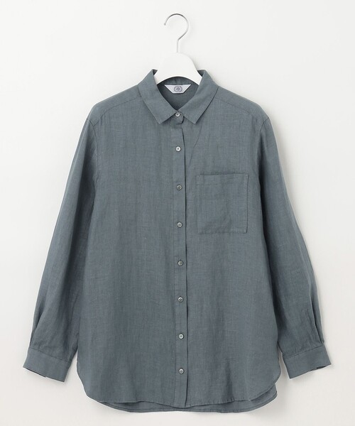 J.PRESS Ladies(J.プレス レディス)の「【洗える】リネン シャツ(シャツ/ブラウス・レディース・ダルブルー系/パープル系1/ライトグレー系/ネイビー系1/ホワイト系/ネイビー系・XS)」の15枚目の写真