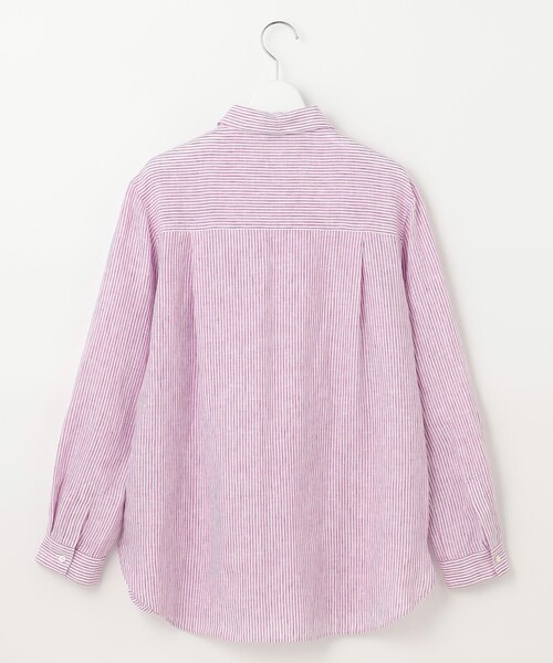 J.PRESS Ladies(J.プレス レディス)の「【洗える】リネン シャツ(シャツ/ブラウス・レディース・ダルブルー系/パープル系1/ライトグレー系/ネイビー系1/ホワイト系/ネイビー系・XS)」の19枚目の写真