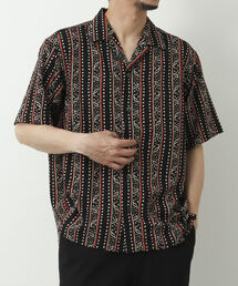 NOLLEY'S goodman | 【WORK ABOUT/ワークアバウト】SUN BEACH SHIRT 総柄オープンカラーシャツ(シャツ/ブラウス)