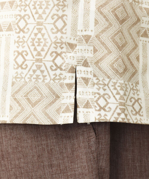 NOLLEY'S goodman（ノーリーズグッドマン）の「【WORK ABOUT/ワークアバウト】SUN BEACH SHIRT 総柄オープンカラーシャツ（シャツ/ブラウス・メンズ・ブラック系その他/ベージュ系その他/ブルー系その他/グリーン系その他・M/L）」の13枚目の写真