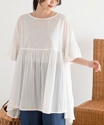 rps | コットンボイルワイドギャザープルオーバー(シャツ/ブラウス)